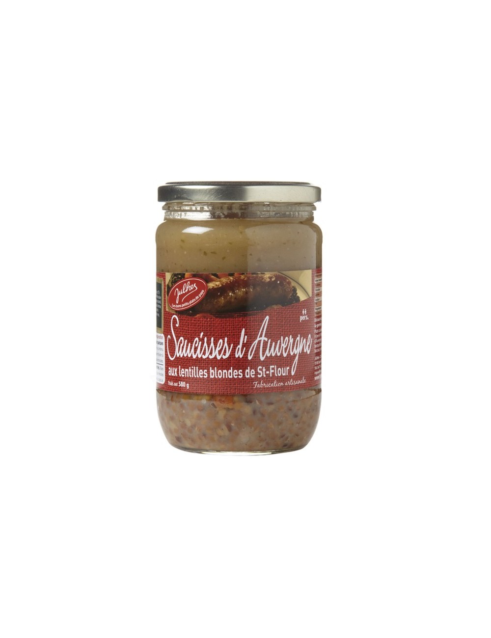 Saucisses aux lentilles blondes
