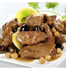 Tajine de canard aux olives et citrons confits