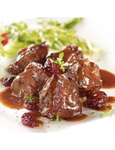 Sanglier de chasse français aux cranberries, plats cuisinés 