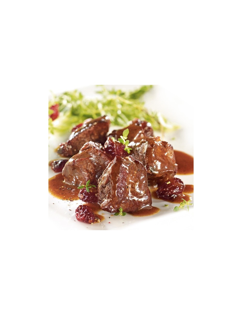 Sanglier de chasse français aux cranberries, plats cuisinés 