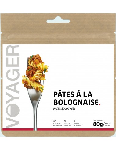 Pâtes à la bolognaise lyophilisé