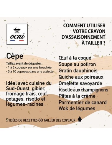 Crayon d'Assaisonnement à tailler - Coffret 3 saveurs