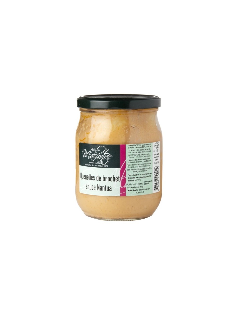 Quenelles de Brochet sauce Nantua