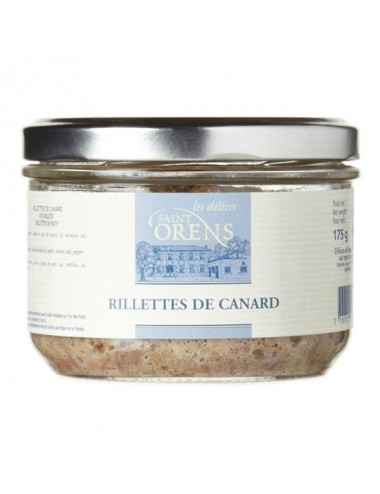 Rillettes de Canard, verrine 175g épicerie fine basque 