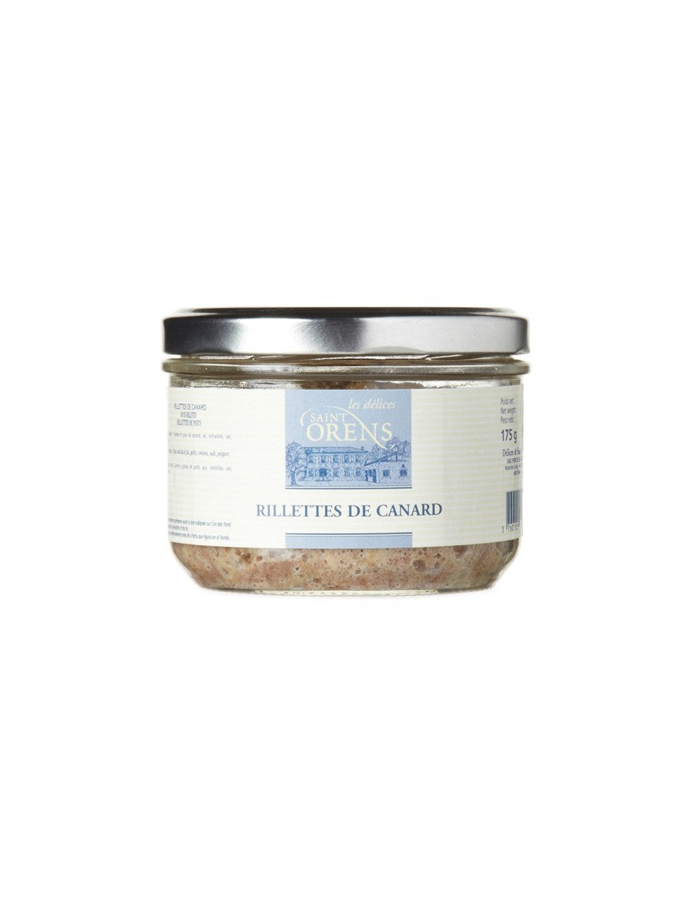 Rillettes de Canard, verrine 175g épicerie fine basque 