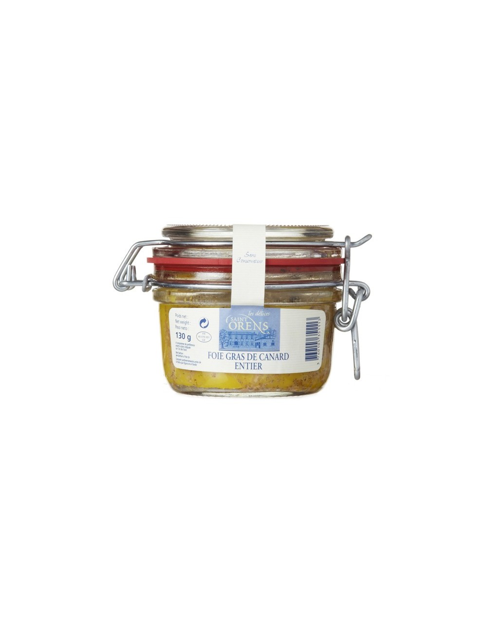 Foie Gras de Canard entier, bocal 130 gr