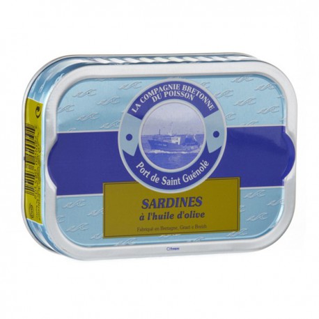 Sardines entières à l'huile d'olive